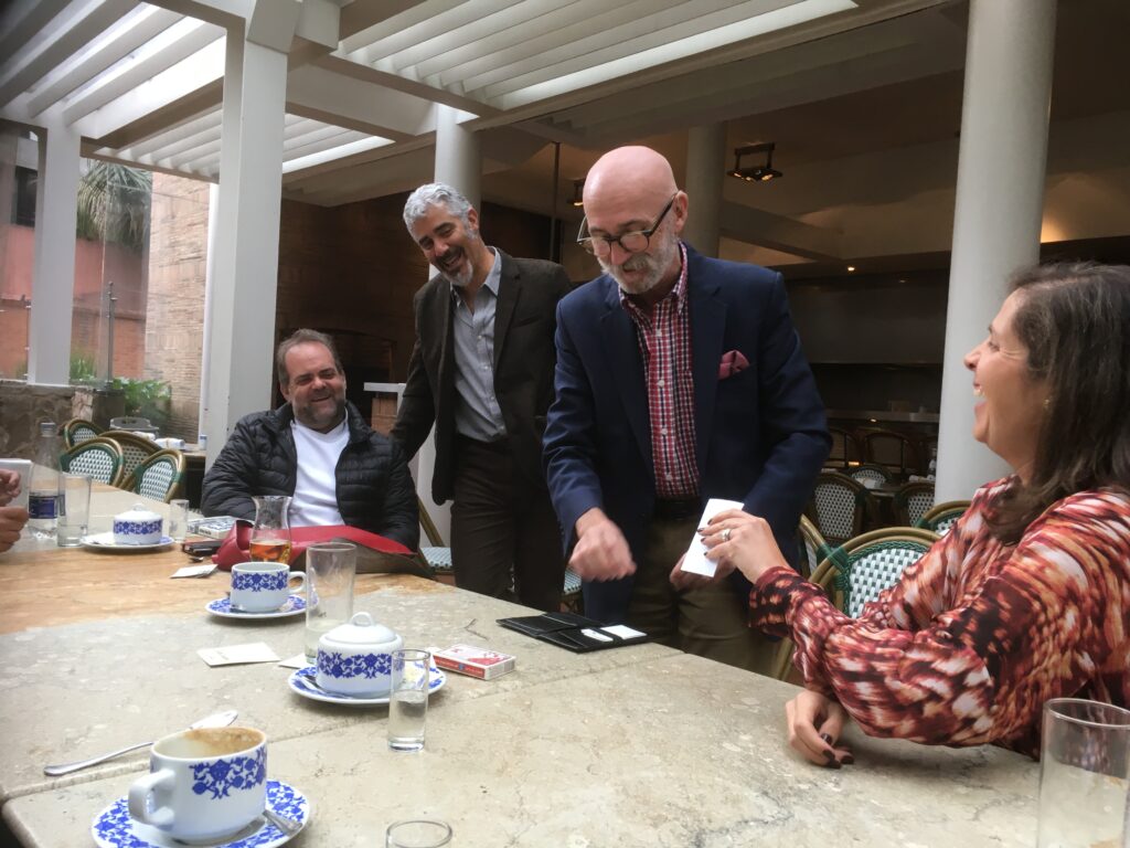 magic frank in restaurant