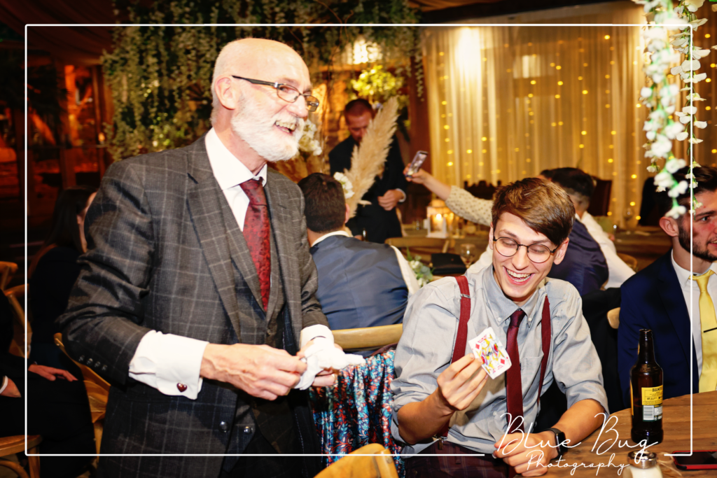 booking a magician: smiles all round